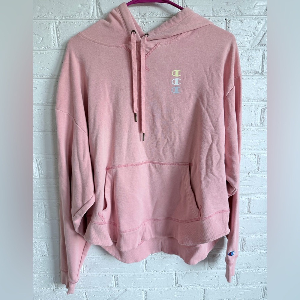 Champion Pink Authentic Athleticwear Hoodie‎ Sweatshirt Women's Size Medium